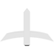 Ekena Millwork Bellingham Architectural Grade PVC Gable Bracket, 36"W x 22 1/2"H x 4"D x 4"F, 15/12 Pitch GBP036X23X0404BEL00 - alternate 2